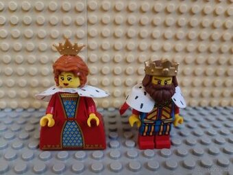 Lego minifigurky král a královna- originál lego