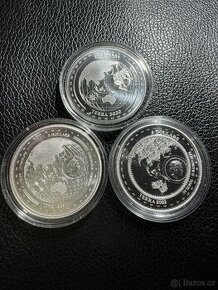 Stříbrné mince 3x 1oz TERRA 2020-2022