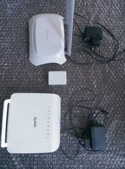 VDSL modem ZyXEL ZYVMG1312-B30B + router TP-Link TL-WR840N