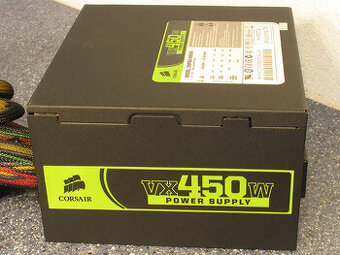 Kvalitní zdroj CORSAIR VX450W, 450Watt, plně funkční