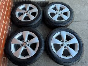 Alu 15" 5x100 škoda CARME letní 85% Rapid,F3, TOP