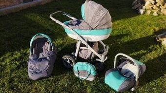 Prodám kompletní set dětského kočárku CAMARELO You Silver 1