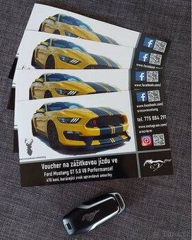 Voucher pronájem/zážitek Ford Mustang GT 470 koní MANUÁL
