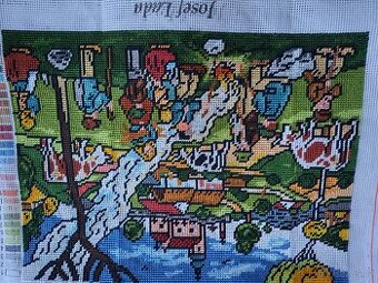 ruční výšivky obrazů