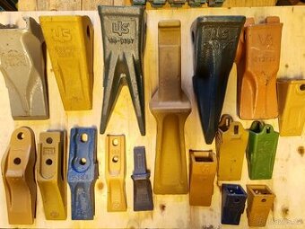 Zuby na bagry a nakladače