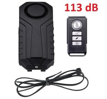 alarm na kolo, moto 113 dB + dálkové ovládání