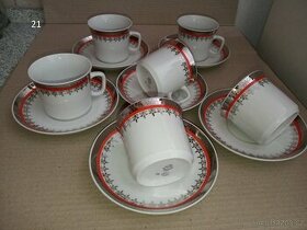 Červeno-stříbrná sada