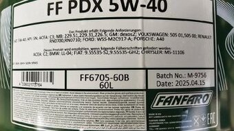Motorový olej PD 5W-40 sud 60 litrů , C3 , PD