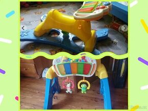 Houpací koník+hrazdička, dvě hračky v jedné
