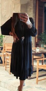 Esmara černé dlouhé šaty