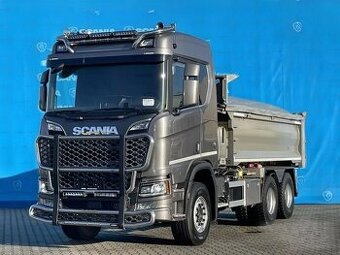Scania R 660 V8 6x4 / Kombinace sklápěč + tahač / 148tkm