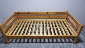 Postel z masivu na matraci 90x200 FLEXA Classic