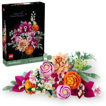 LEGO Botanicals Kytice růžových květin