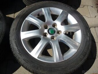 SADA ALU ŠKODA LINE 5x100 ,FÁBIA I,II, ROOMSTER 195/50R15