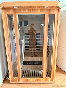 Domácí infrasauna Marimex pro 1–2 osoby – perfektní stav
