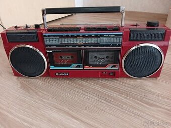 Hitachi TRK-W24E Double Cassette, červený jak nový