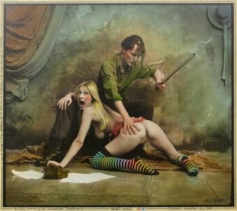 Jan Saudek - Unobedient Daughter- originál kolor. fotografie