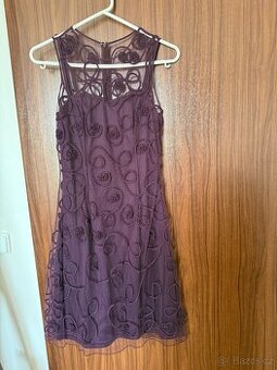 Společenské (plesové) šaty vel. 36, fialové