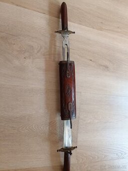 Dekorativní dýka + kožená čutora – ruční práce