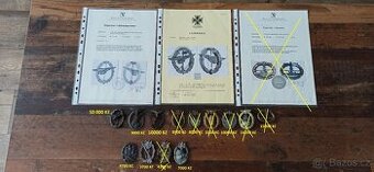 Německo bojové, válečné odznaky.