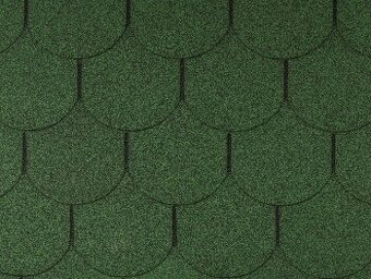 Asfaltová šindel bobrovka zelená (nová, záruka 20 let)