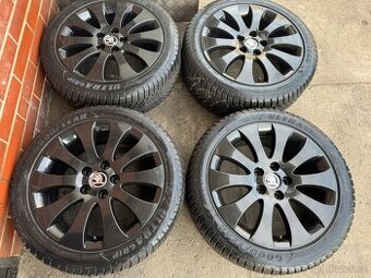 Alu 17" 5x112, škoda " VENUS BLACK " zimní 99% SUP2 TOP