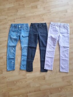 Holčičí džíny set - vel. 122/128 - 1