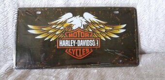 plechová cedulka Harley Davidson