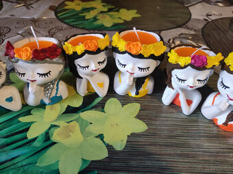 Holčička se svíčkou - Domácí výroba.