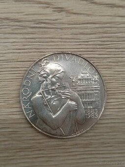 Stříbrná 500 Kčs 1983 Národní divadlo (3) - 1