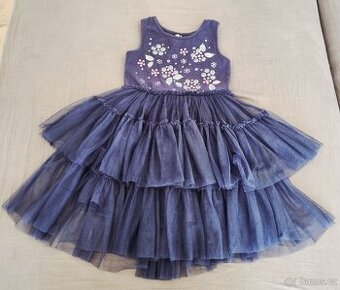 Slavnostní modré šaty vel. 128