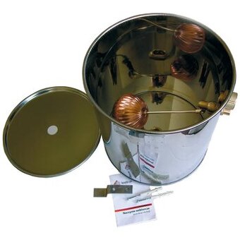 Nová nerezová přetoková nádoba kulatá 20l