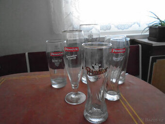 Prodám starší pivní sklenice,půlitry a další sklo,porcelán