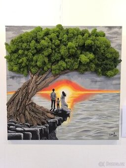 Originální obraz západ, rodina