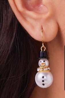 vánoční náušnice