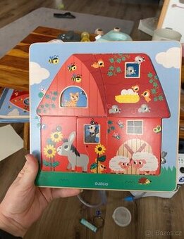 Djeco třívrstvá skládačka/puzzle