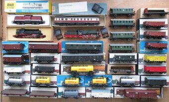 H0 - Sestava železnice - vláčky , mašinky