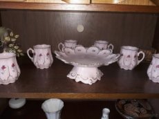 Růžový porcelán - velká souprava originál