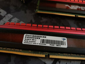Prodám Patriot VIPER 4 16GB (2x8GB) DDR4 3200 CL16-PRODÁNO