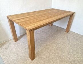 Nový jídelní stůl průběžný dub masiv 90 x 180 cm - 1