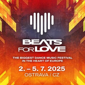 1x lístek na Beats for love 2.-5.7. 2025 - Ostrava