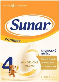 Sunar Complex 4 batolecí mléko, 4× 600 g