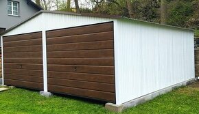 Plechová garáž 6x6 m