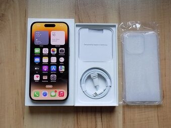 APPLE iPhone 14 Pro 256GB Gold - ZÁRUKA - TOP STAV - 1