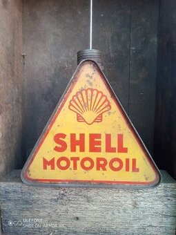 stará trojúhelníková plechovka Shell - 1