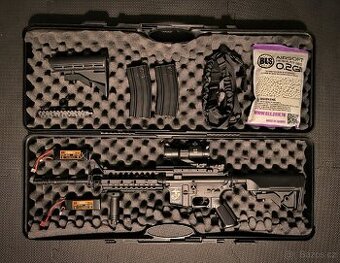 Aimtop M4 airsoft zbraň, příslušenství, kufr, baterky... - 1