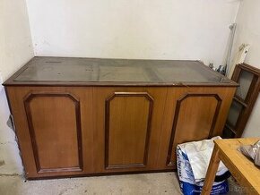 Starý prodejní pult - dřevěný - 1