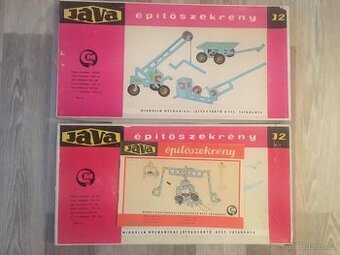 RETRO oblíbená stavebnice Java - épitöszekrény J2 a J3 i s n