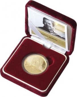 Zlatá půluncová pamětní medaile "Václav Havel" ražba 31