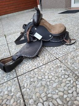 Westernové sedlo pony - nové